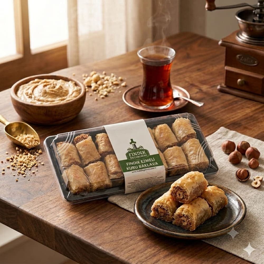 Fındık Ezmali Kuru Baklava 250 gr (şerbetsiz)