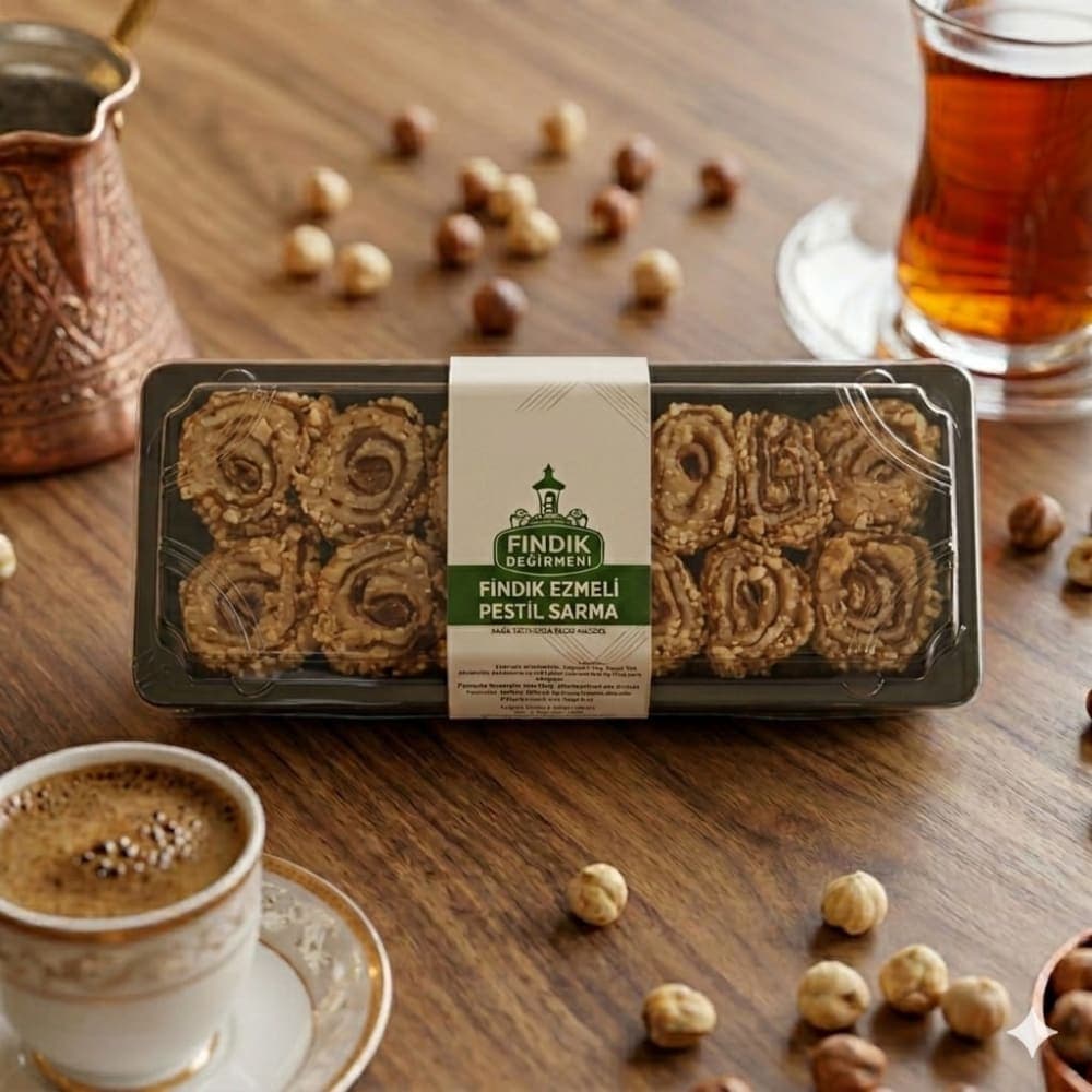 Geleneksel Lezzetin En Tatlı Hali: Fındık Ezmeli Pestil Sarma 250gr (çiçek)